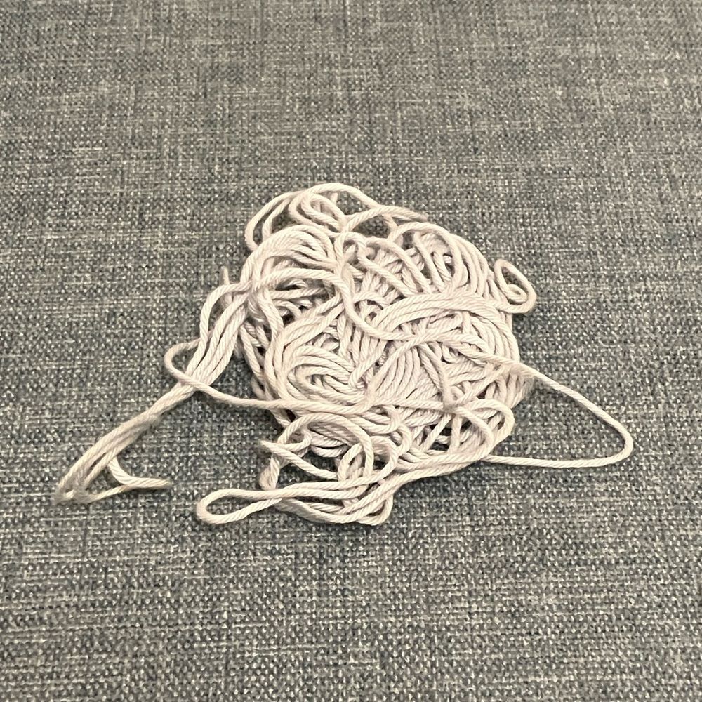 Blue Needlepoint Thread Yarn